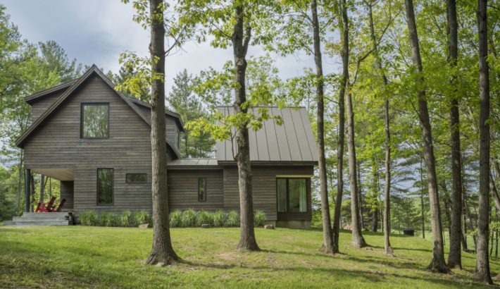 This Sunlit Home in a Wooded Knoll Fosters Well-Being and Delight